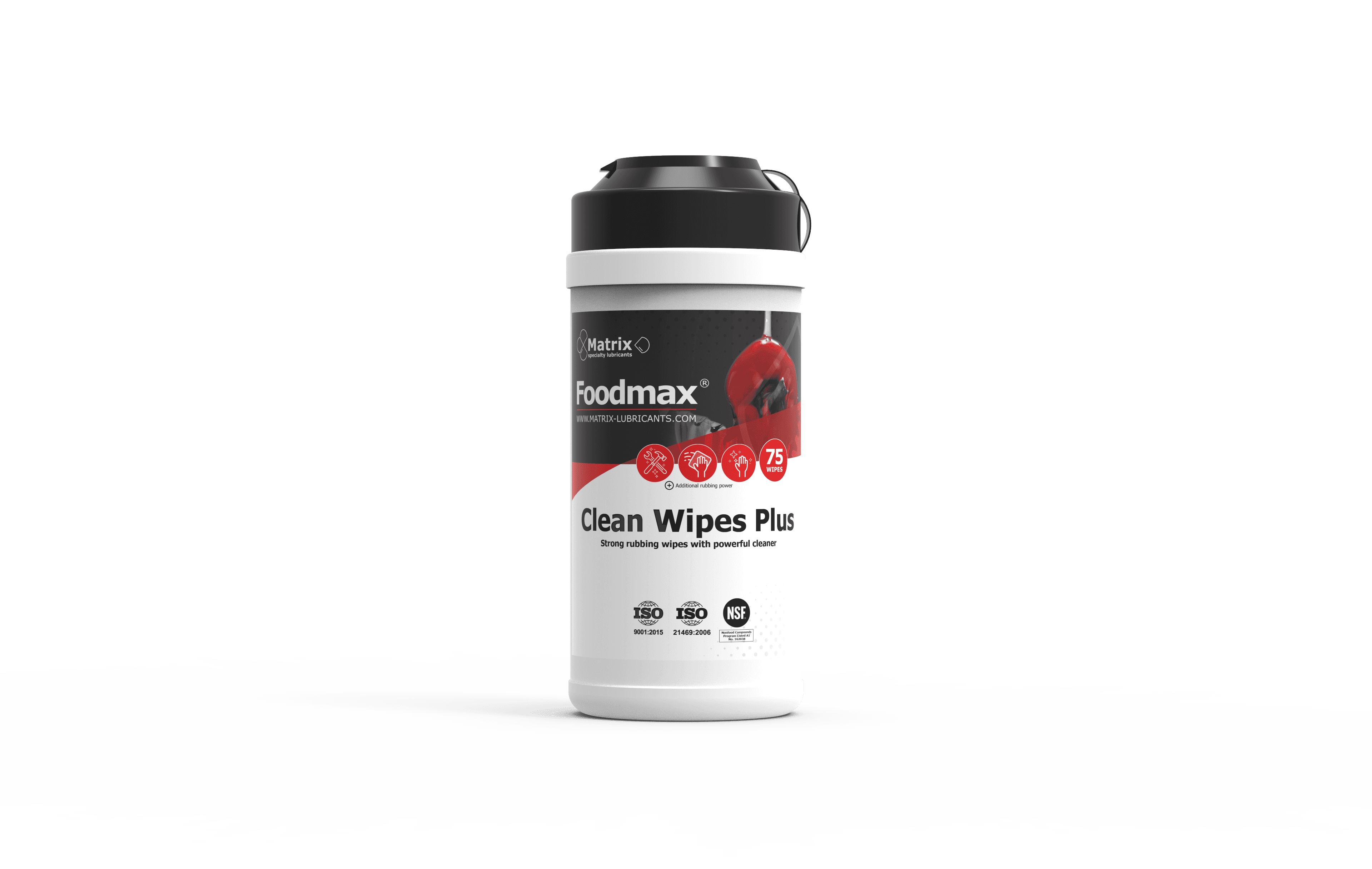 Matrix Foodmax Clean Wipes Plus, 75 servietter billede 1