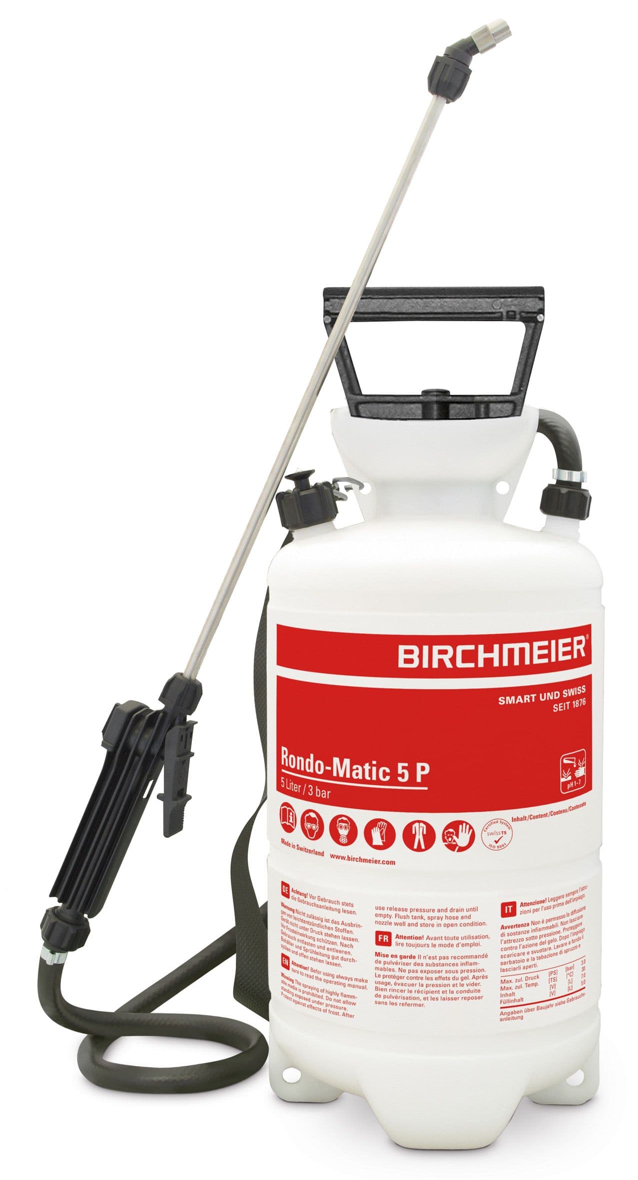 Birchmeier Rondo-Matic 5 P, rød (syre) billede 1
