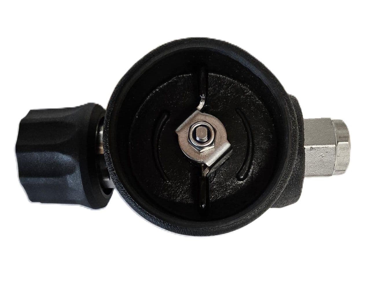 Lavtrykksventil svart plast 3/8" innv.gjenger billede 1