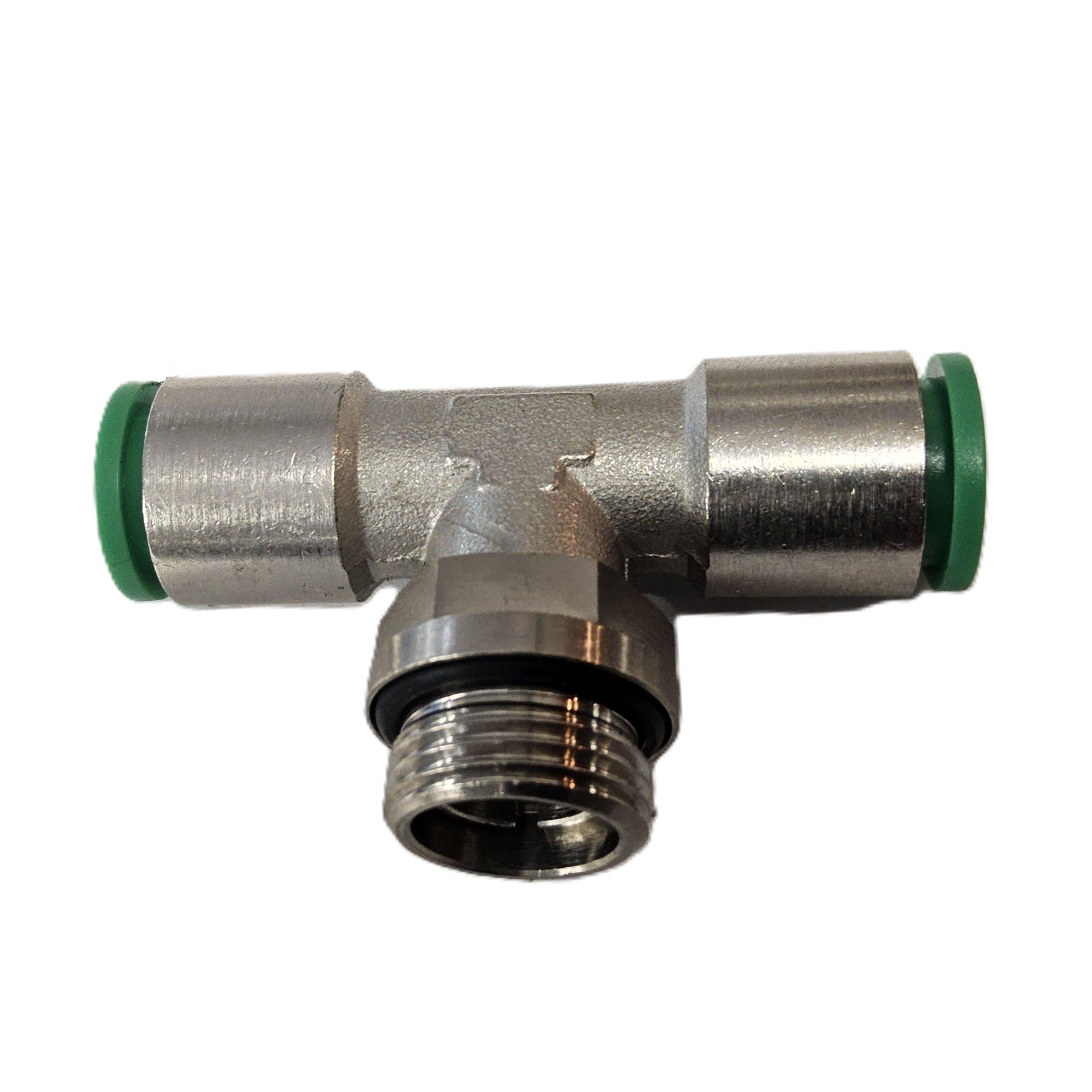 T-stykke med svivel senter Push-in fittings Pneumatikk billede 1